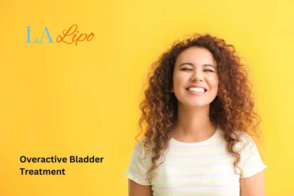 woman smiling about overactive bladder treatment Uxbridge Moor solutions