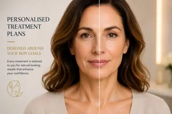 Before and after results of Collagen Lift Therapy Uxbridge Moor